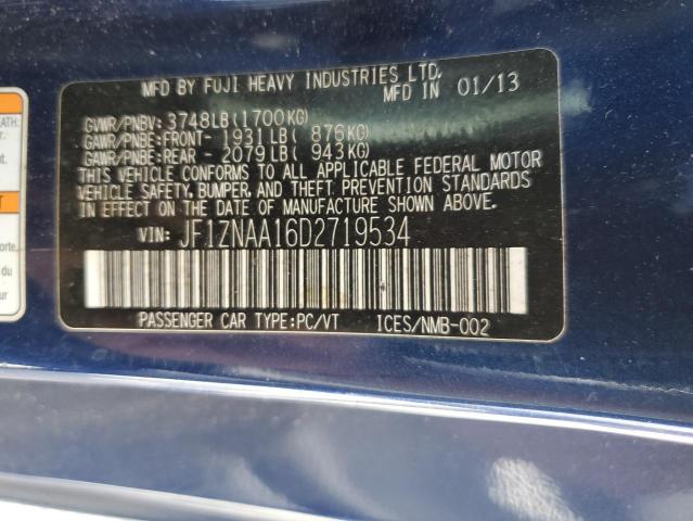 JF1ZNAA16D2719534 - 2013 TOYOTA SCION FR-S 蓝色 照片 13