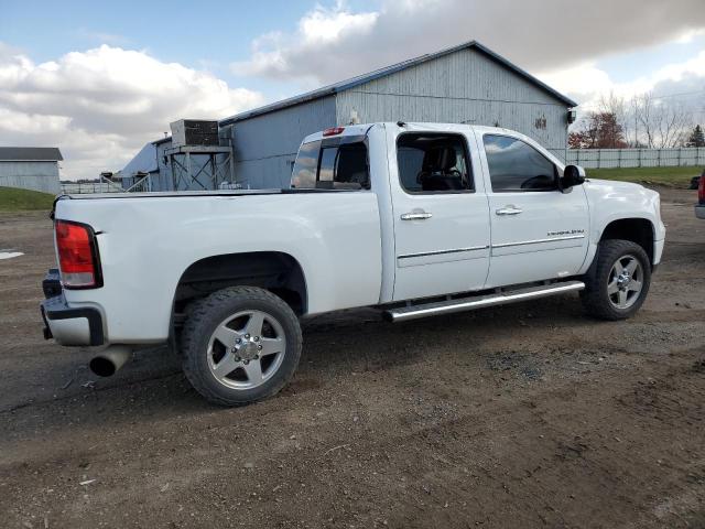 1GT125E82EF181293 - 2014 GMC SIERRA K2500 DENALI WHITE photo 3