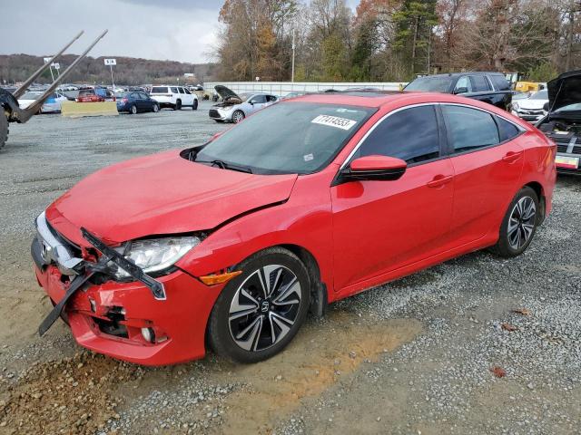 JHMFC1F74JX034560 - 2018 HONDA CIVIC EXL წითელი ფოტო 1