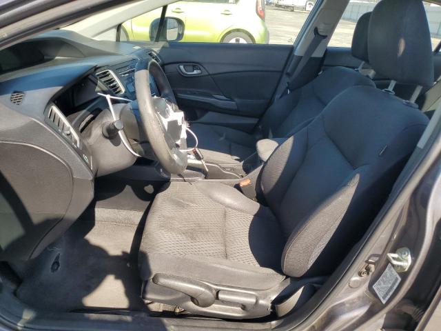 2HGFB2F58EH553986 - 2014 HONDA CIVIC LX GRAY photo 7