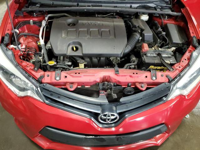 5YFBURHE7EP097955 - 2014 TOYOTA COROLLA L RED photo 11