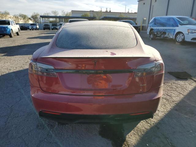 5YJSA1E65MF435922 - 2021 TESLA MODEL S RED photo 6