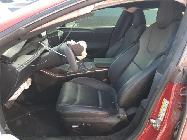 5YJSA1E65MF435922 - 2021 TESLA MODEL S RED photo 7