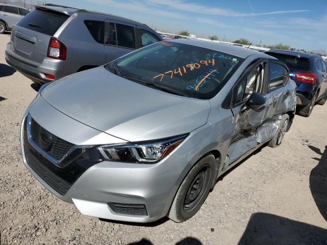 3N1CN8BV3LL805944 - 2020 NISSAN VERSA S SILVER photo 1