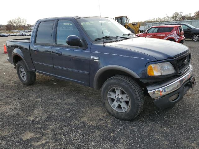 1FTRW08L93KC80224 - 2003 FORD F150 SUPERCREW BLUE photo 4