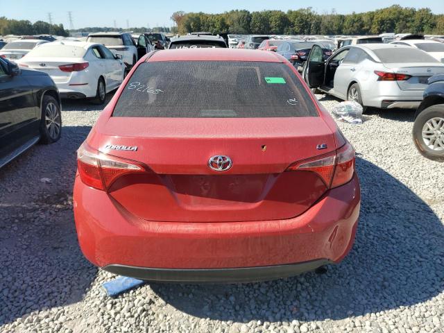 2T1BURHE9KC139926 - 2019 TOYOTA COROLLA L RED photo 6