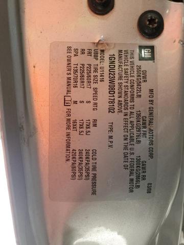 1GNDU23W08D178102 - 2008 CHEVROLET UPLANDER LS 灰色 照片 13