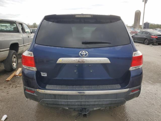 5TDZA3EH6CS024521 - 2012 TOYOTA HIGHLANDER BASE BLUE photo 6