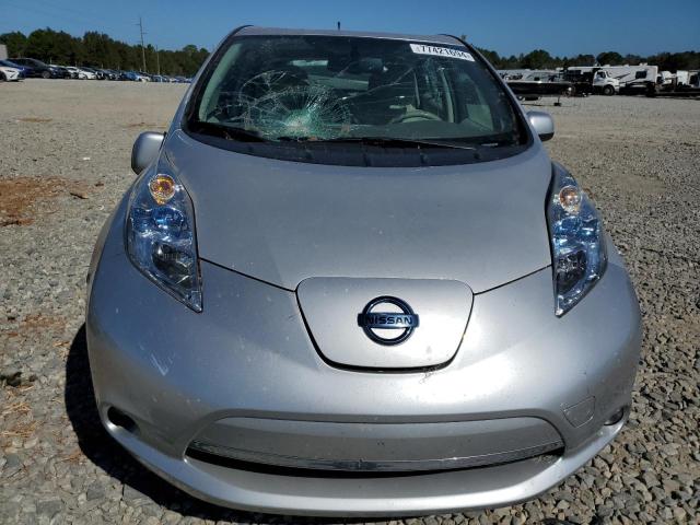 1N4AZ0CP8EC337045 - 2014 NISSAN LEAF S SILVER photo 5