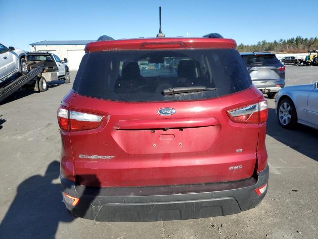 MAJ6P1UL5JC237444 - 2018 FORD ECOSPORT SE RED photo 6