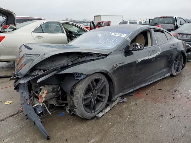 5YJSA1CN8CFP02656 - 2012 TESLA MODEL S Սև լուսանկար 1