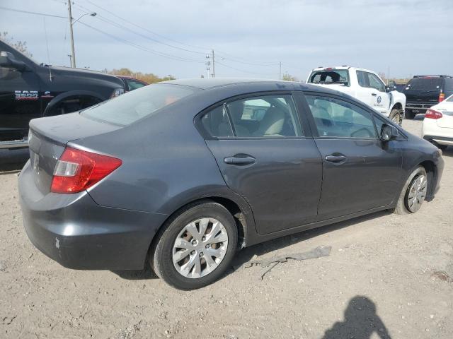 19XFB2F59CE388022 - 2012 HONDA CIVIC LX GRAY photo 3