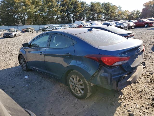 KMHDH4AE6EU151819 - 2014 HYUNDAI ELANTRA SE BLUE photo 2