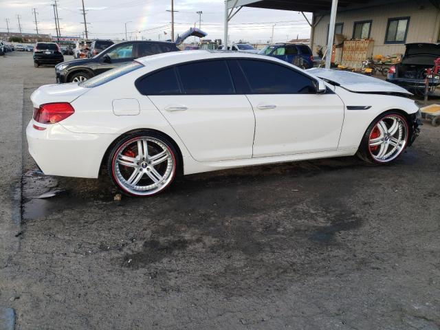 WBA6B2C54ED129878 - 2014 BMW 650 I GRAN COUPE WHITE photo 3