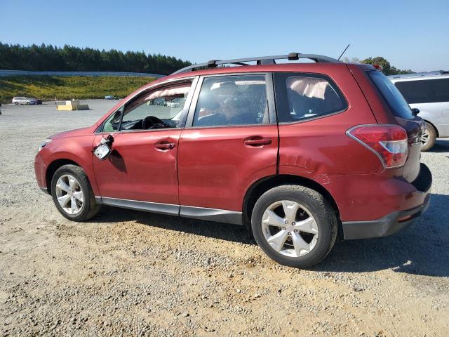 JF2SJABC7FH814791 - 2015 SUBARU FORESTER 2.5I RED photo 2