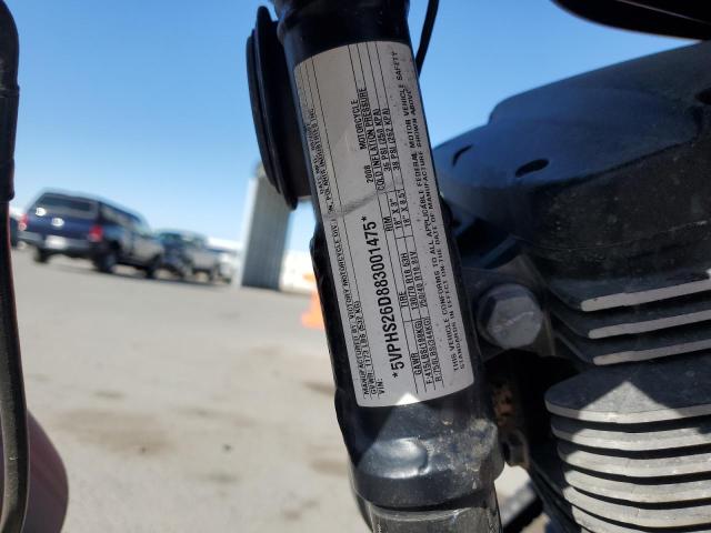 5VPHS26D883001475 - 2008 VICTORY MOTORCYCLES HAMMER S Қара фото 9