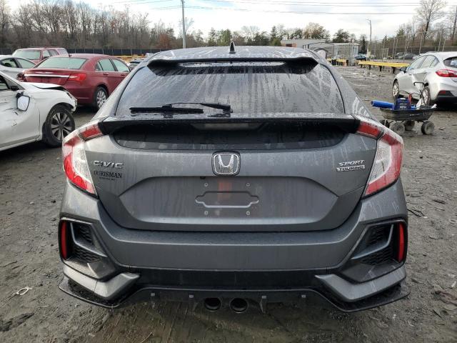 SHHFK7H99LU405973 - 2020 HONDA CIVIC SPORT TOURING GRAY photo 6