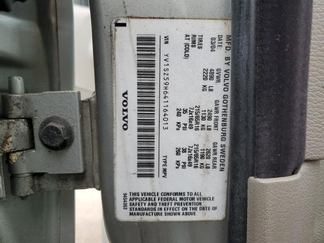 YV1SZ59H641164013 - 2004 VOLVO XC70 SILVER photo 13