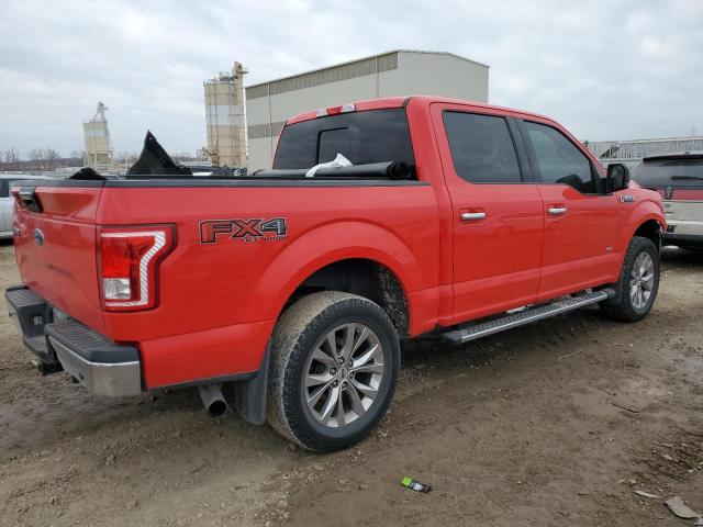 1FTEW1EG5GKF04252 - 2016 FORD F150 SUPERCREW RED photo 3
