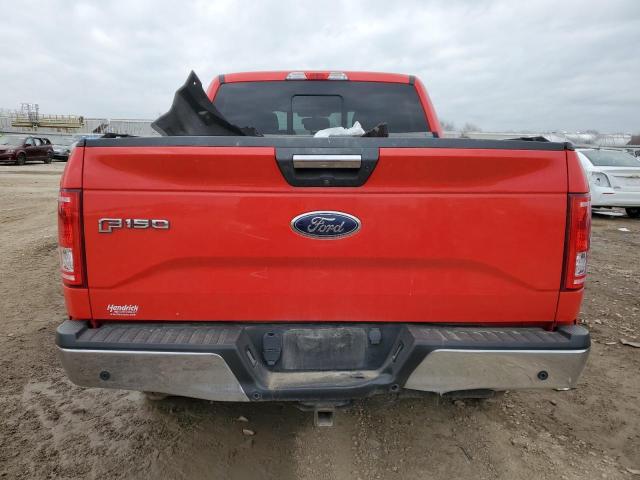 1FTEW1EG5GKF04252 - 2016 FORD F150 SUPERCREW RED photo 6