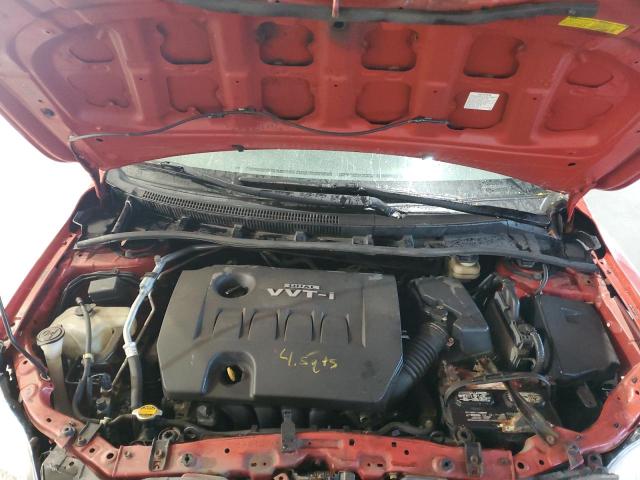 2T1BU40E19C114480 - 2009 TOYOTA COROLLA BASE RED photo 12