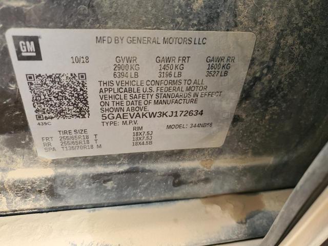 5GAEVAKW3KJ172634 - 2019 BUICK ENCLAVE ESSENCE Qəhvəyi foto 13