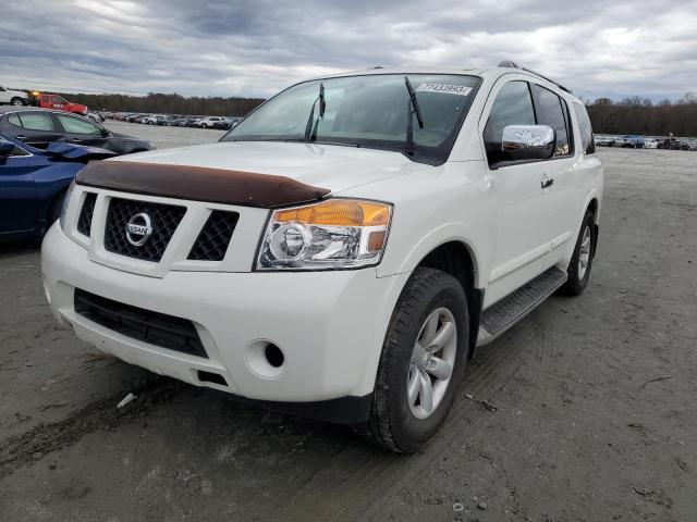 5N1BA0ND2AN606580 - 2010 NISSAN ARMADA SE WHITE photo 1