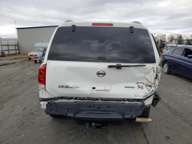 5N1BA0ND2AN606580 - 2010 NISSAN ARMADA SE WHITE photo 6