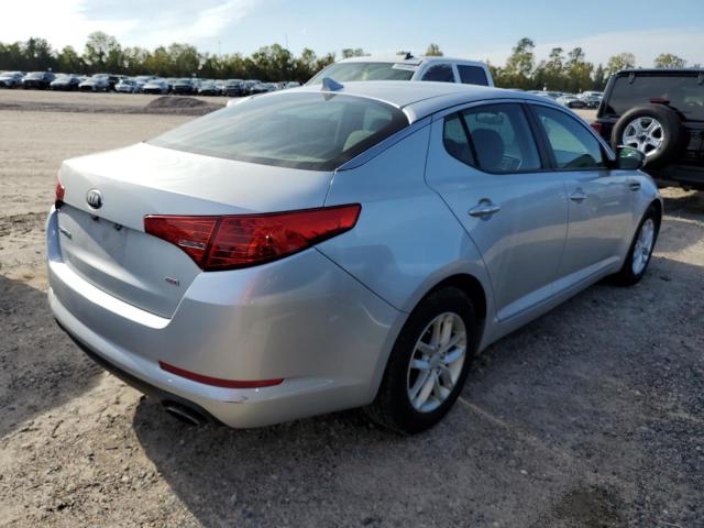 KNAGM4A77D5391949 - 2013 KIA OPTIMA LX SILVER photo 3