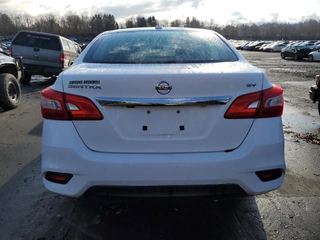 3N1AB7AP0KY424499 - 2019 NISSAN SENTRA S WHITE photo 6