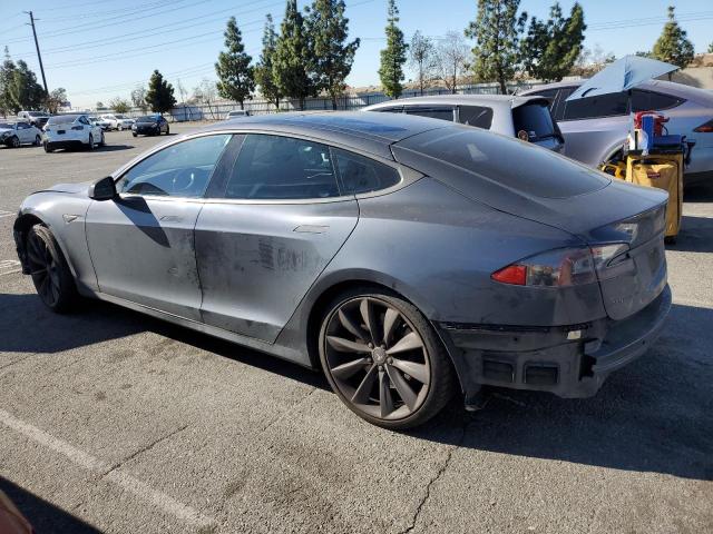 5YJSA1E22FF120107 - 2015 TESLA MODEL S ნაცრისფერი ფოტო 2