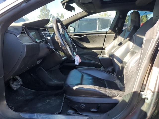 5YJSA1E22FF120107 - 2015 TESLA MODEL S ნაცრისფერი ფოტო 7