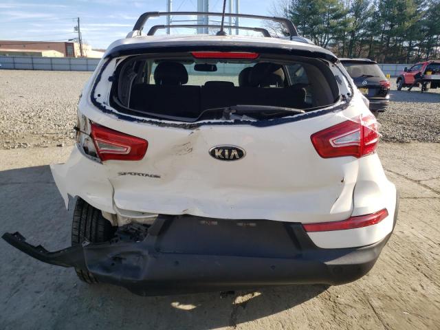 KNDPB3A23D7509507 - 2013 KIA SPORTAGE BASE WHITE photo 6