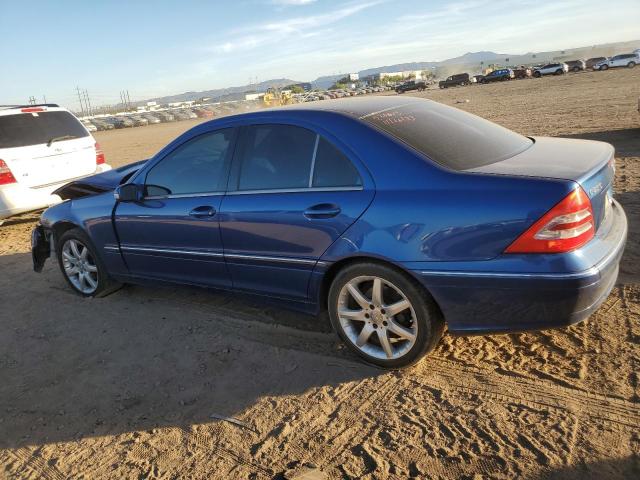 WDBRF40J63A520643 - 2003 MERCEDES-BENZ C 230K SPORT SEDAN BLUE photo 2