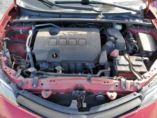 5YFBURHE8KP860612 - 2019 TOYOTA COROLLA L RED photo 11