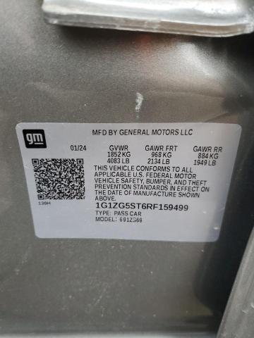 1G1ZG5ST6RF159499 - 2024 CHEVROLET MALIBU RS 银色 照片 12