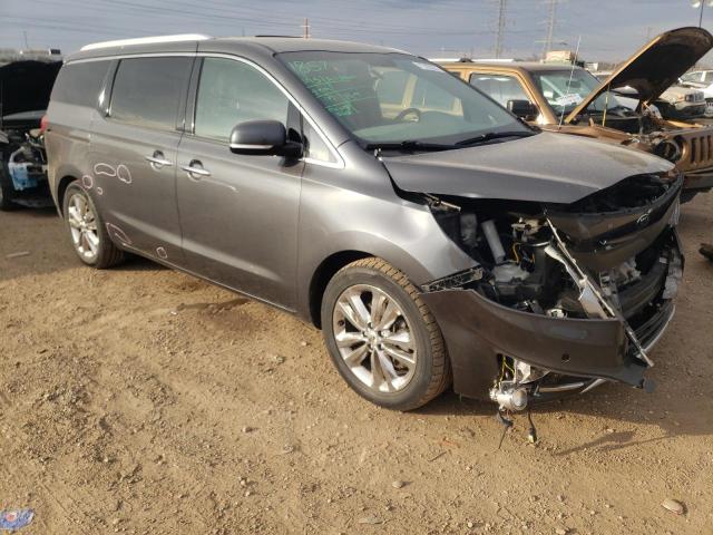 KNDME5C11G6130302 - 2016 KIA SEDONA SXL GRAY photo 4