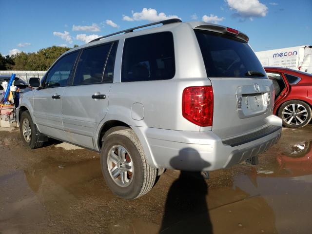 2HKYF18504H516522 - 2004 HONDA PILOT EXL SILVER photo 2