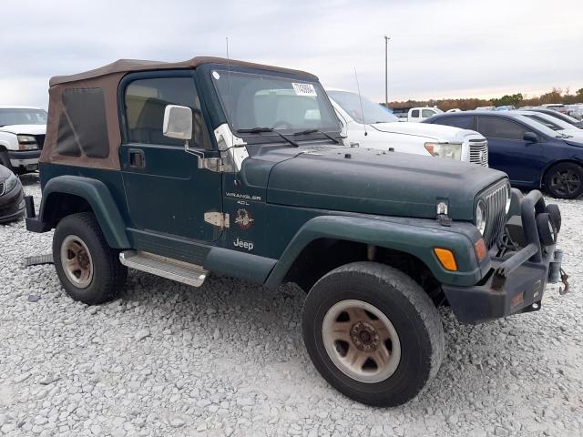 1J4FA59S4YP758848 - 2000 JEEP WRANGLER / SAHARA GREEN photo 4