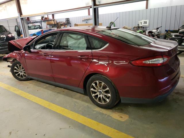 3FA6P0G75GR139551 - 2016 FORD FUSION S BURGUNDY photo 2