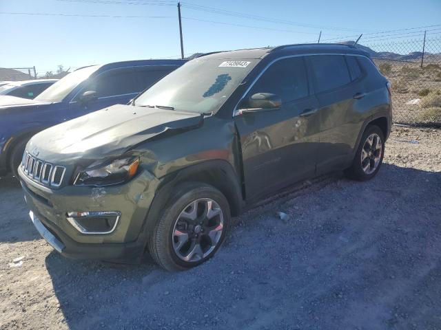 3C4NJDCB7LT142506 - 2020 JEEP COMPASS LIMITED GREEN photo 1