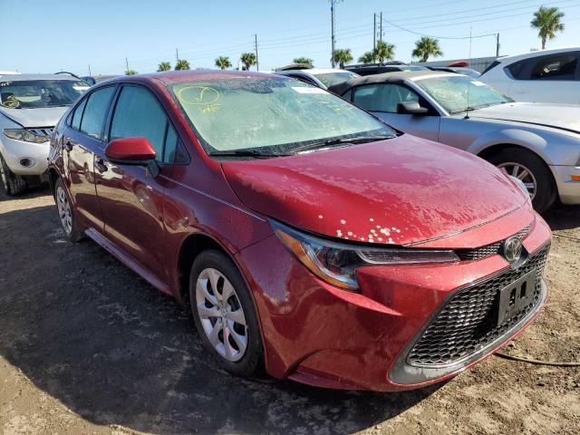 5YFEPMAE0NP367349 - 2022 TOYOTA COROLLA LE RED photo 4