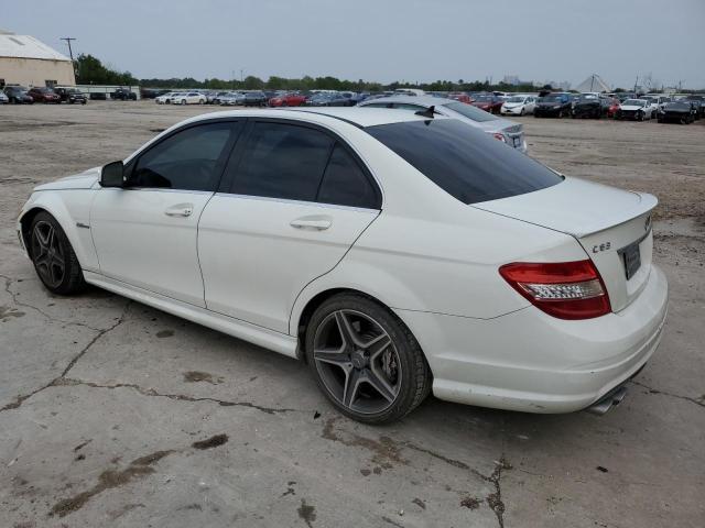 WDDGF77X29F243558 - 2009 MERCEDES-BENZ C 63 AMG WHITE photo 2