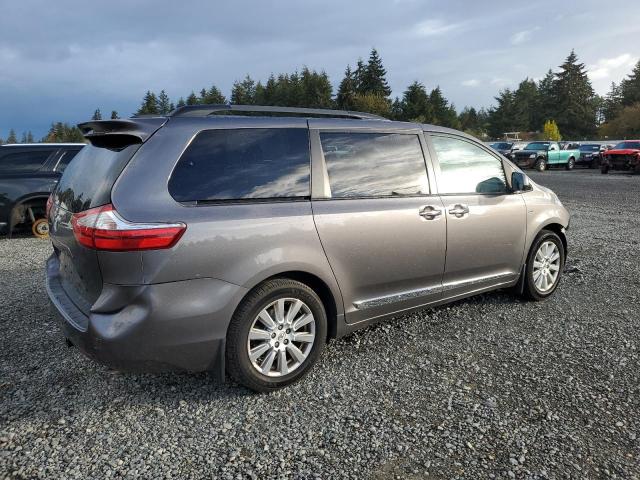 5TDDZ3DC8HS166904 - 2017 TOYOTA SIENNA XLE GRAY photo 3