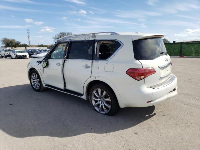 JN8AZ2NF4E9552370 - 2014 INFINITI QX80 WHITE photo 2