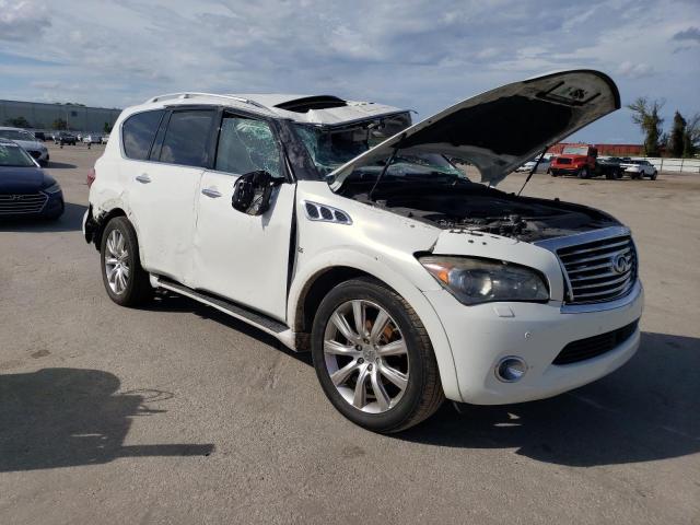 JN8AZ2NF4E9552370 - 2014 INFINITI QX80 WHITE photo 4