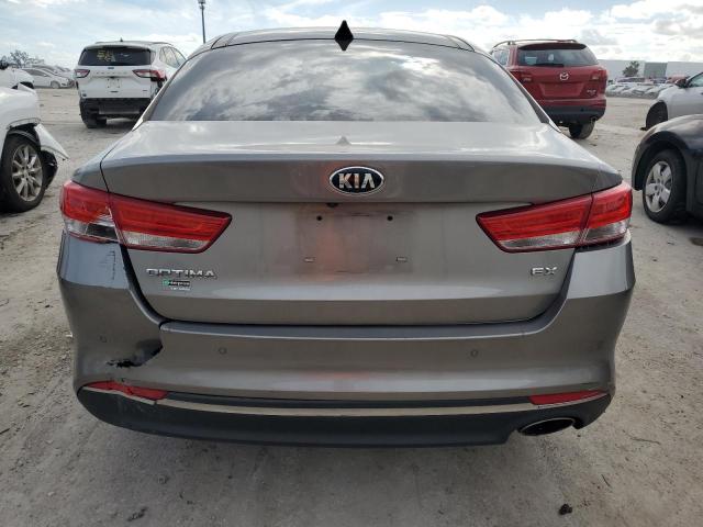 5XXGU4L30GG107798 - 2016 KIA OPTIMA EX GRAY photo 6