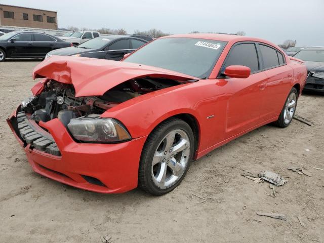 2C3CDXCT8EH330430 - 2014 DODGE CHARGER R/T RED photo 1