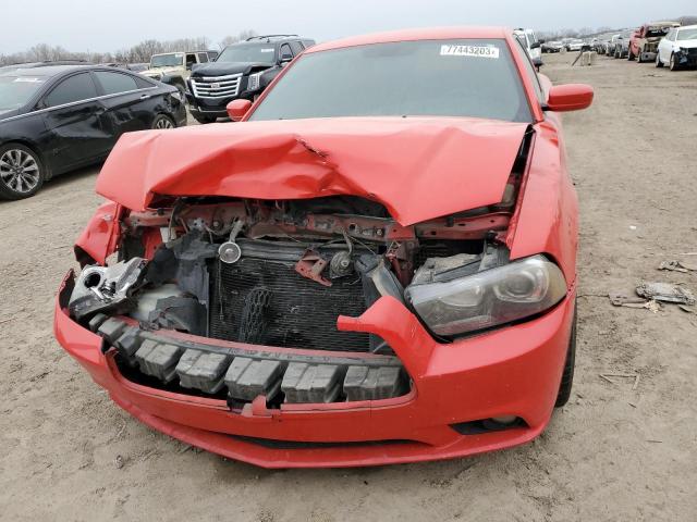 2C3CDXCT8EH330430 - 2014 DODGE CHARGER R/T RED photo 5