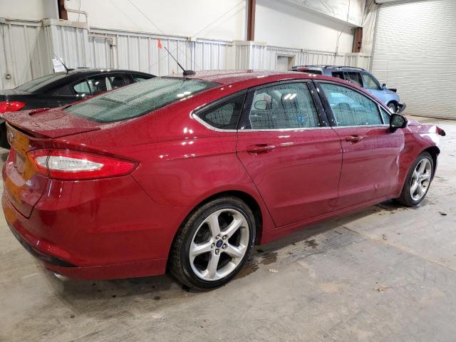 3FA6P0G71GR396044 - 2016 FORD FUSION S RED photo 3